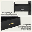 Commode - 6 Lades - Modern - 119 cm Breed - Zwart