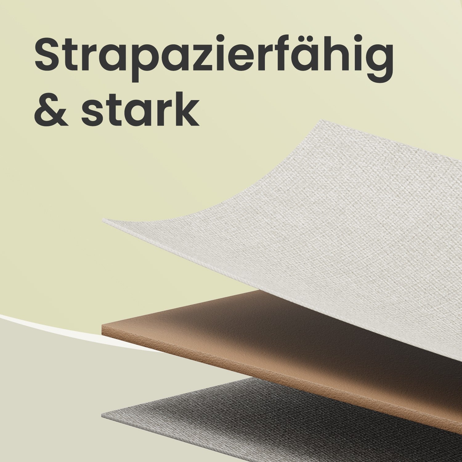 Ladekast – 5 Stoffen Lades – Metalen Frame – Geel-Wit