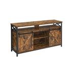 TV-meubel – landelijke stijl – vintage bruin-zwart
