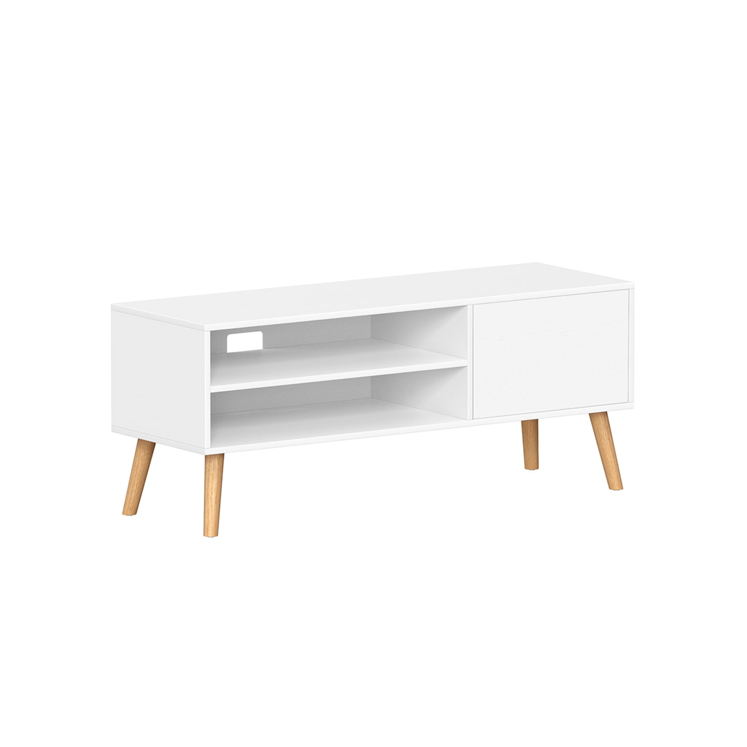 TV-meubel – 1 deur – 40 x 120 x 49 cm – wit