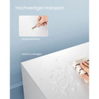 TV-meubel – 1 deur – 40 x 120 x 49 cm – wit