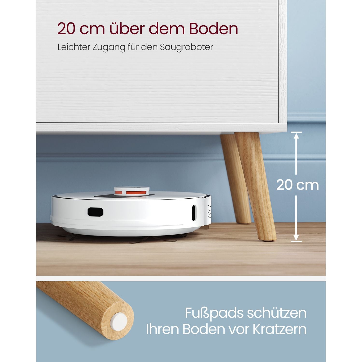 TV-meubel – 1 deur – 40 x 120 x 49 cm – wit
