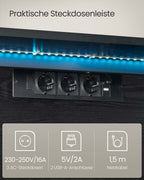 Hangend TV-lowboard 147 x 35 x 30 cm ebbenhout zwart