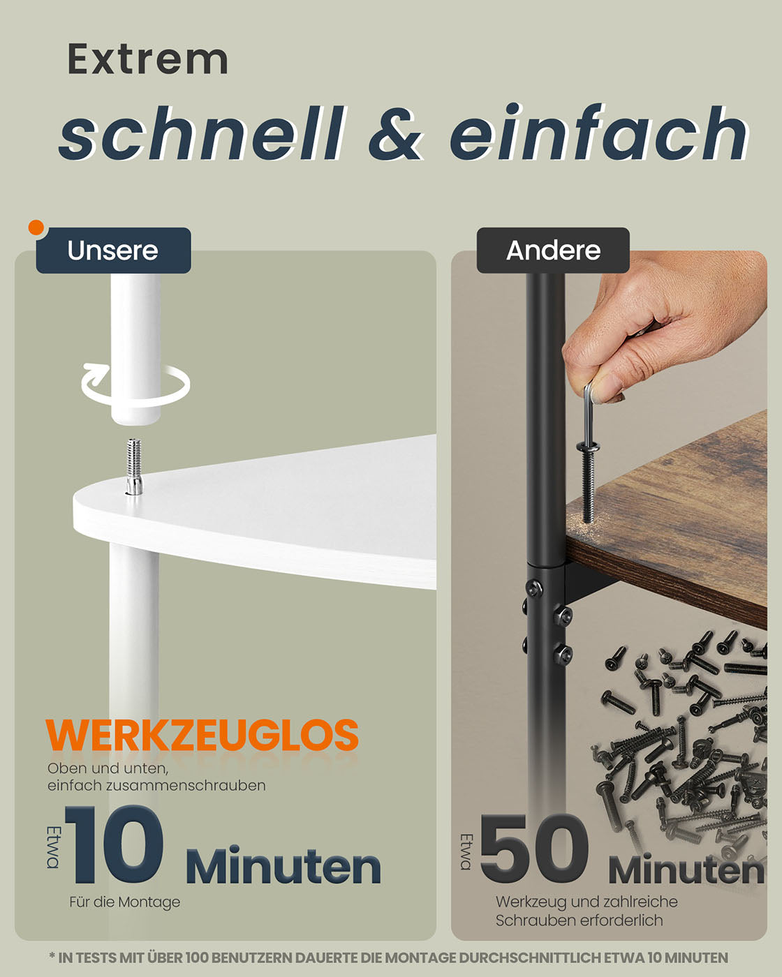 TV-meubel – Modern design – Sneeuwwit-Matwit – 110 x 35 x 46 cm – Voor TV’s tot 50 inch