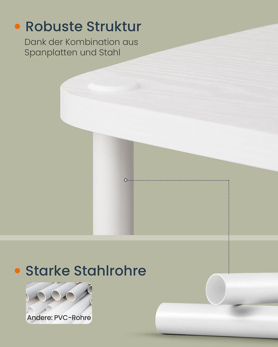 TV-meubel – Modern design – Sneeuwwit-Matwit – 110 x 35 x 46 cm – Voor TV’s tot 50 inch