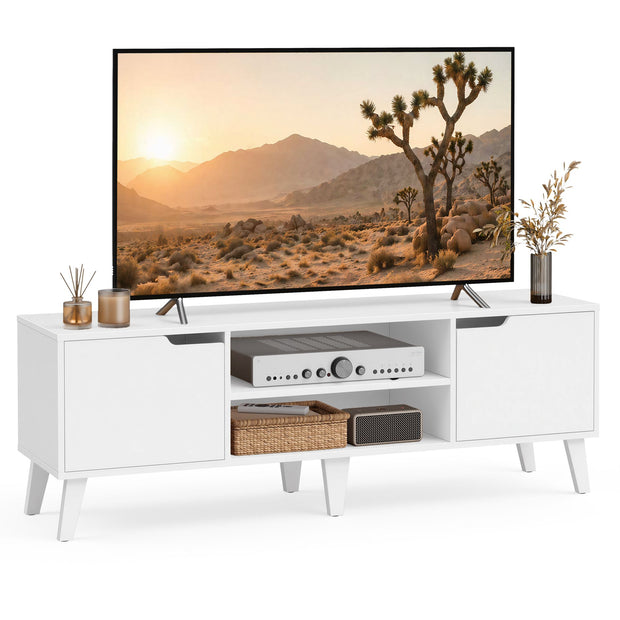 Tv-meubel - Voor Televisies tot 65 Inch - Wolkwit - 147 x 39 x 50,1 cm