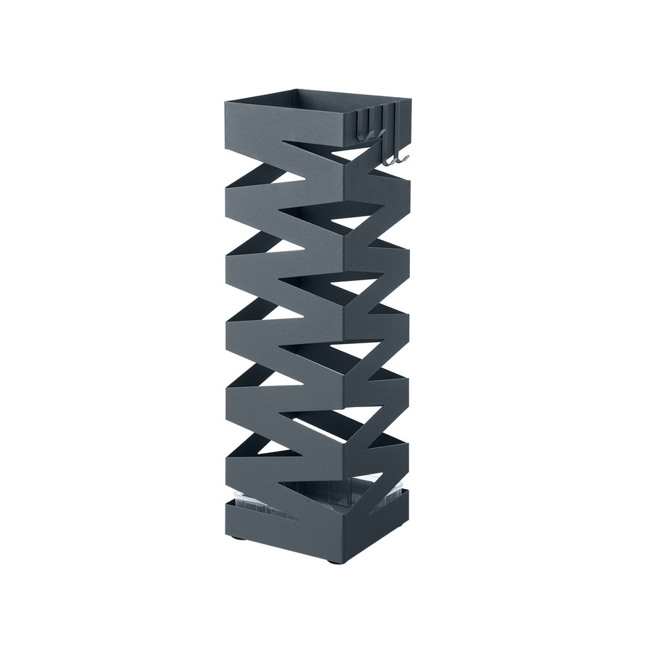 Paraplubak – vierkant ontwerp – metaal – antraciet