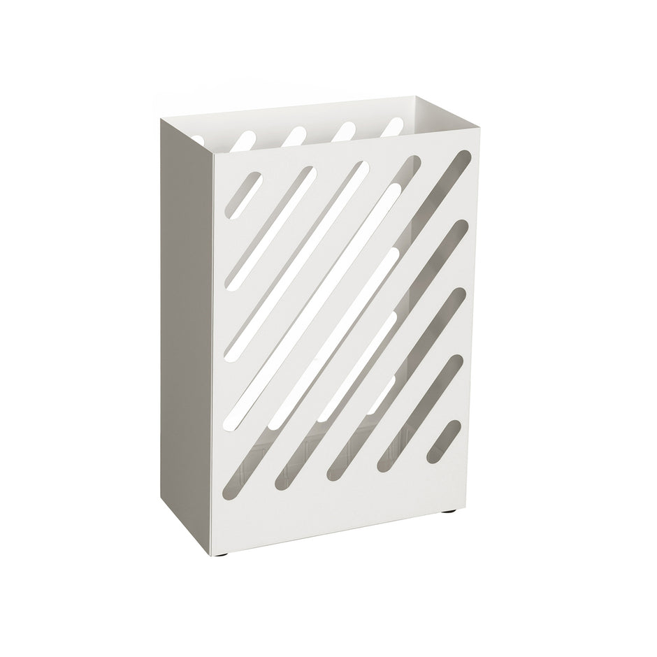 Paraplubak – rechthoekig – staal – wit