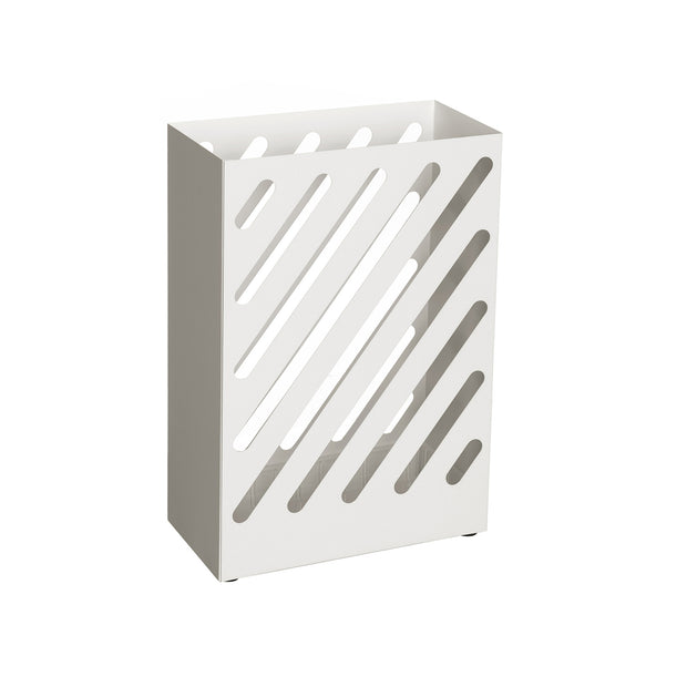 Paraplubak – rechthoekig – staal – wit