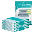Vacuümzakken - 70 x 50 cm - 6 zakken - herbruikbaar - transparant - maximaal gewicht 0,4 kg
