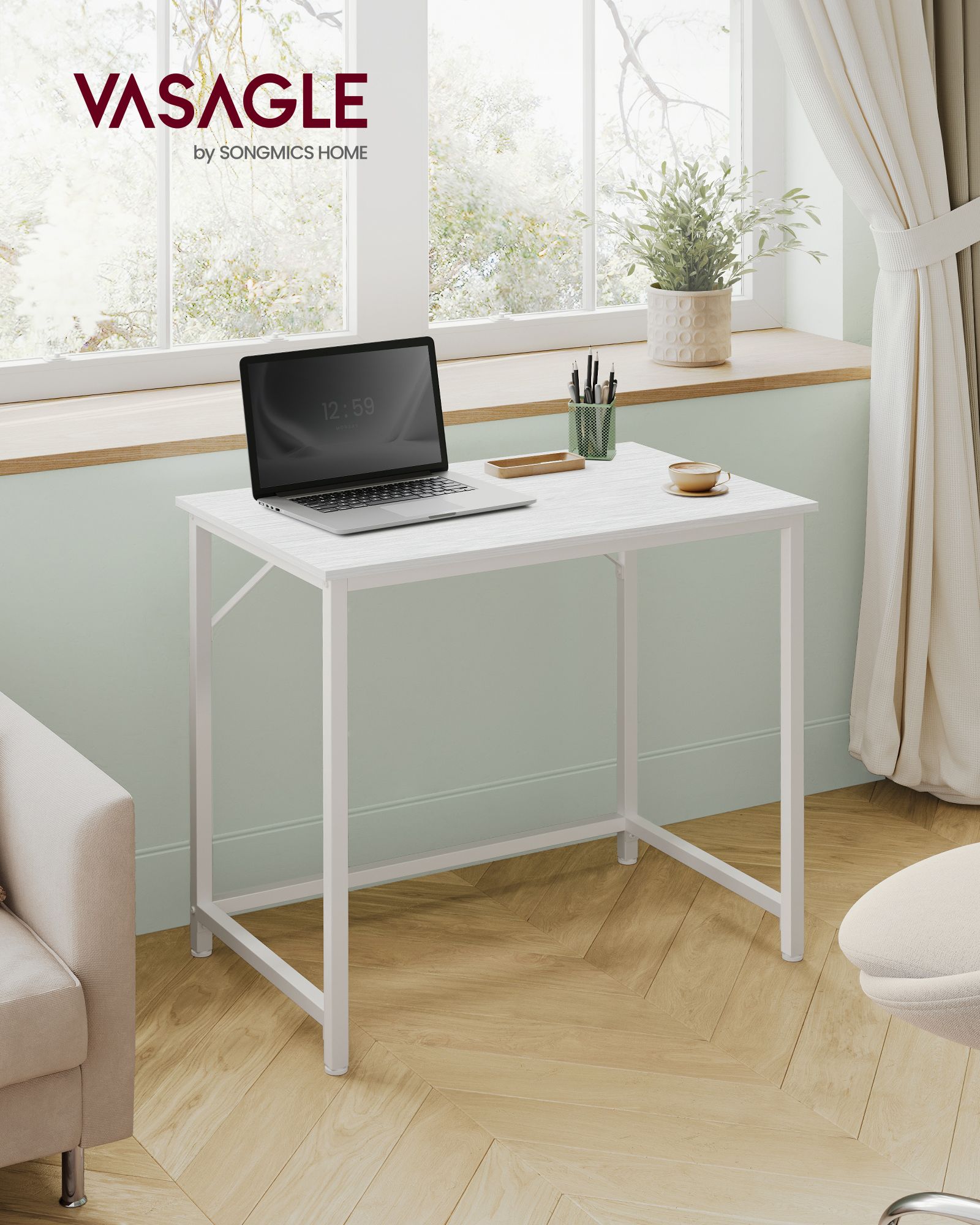 Bureau – industrieel design – greige-zwart