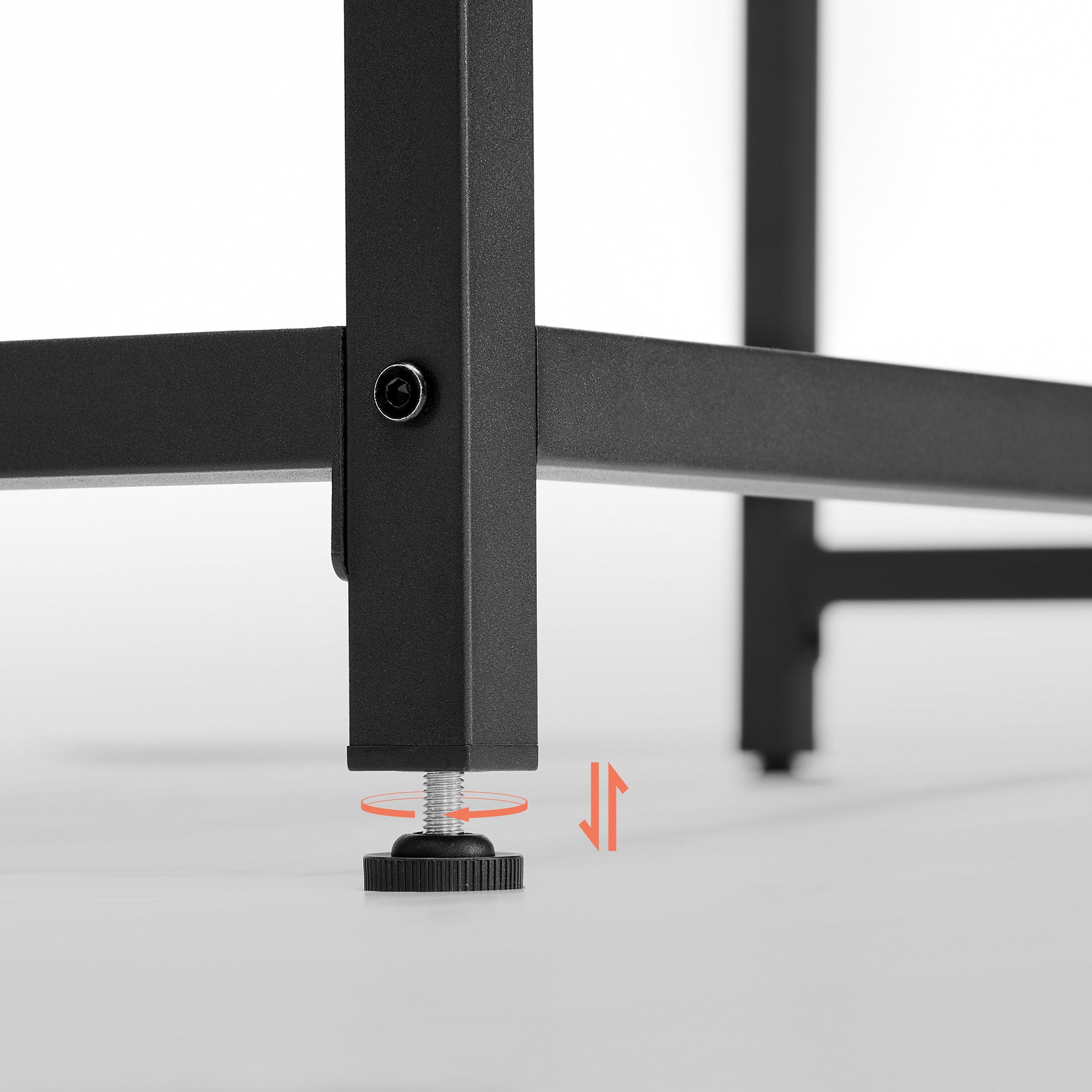 Bureau – Rustiekbruin met zwart staal – 50 kg draagvermogen