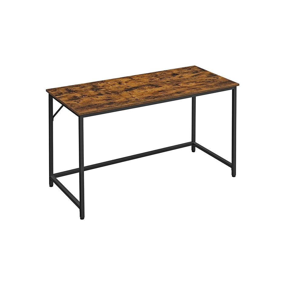 Bureau  – Compact ontwerp – Vintage bruin – Stalen beugels