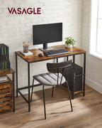 Bureau – industrieel look – met 2 planken
