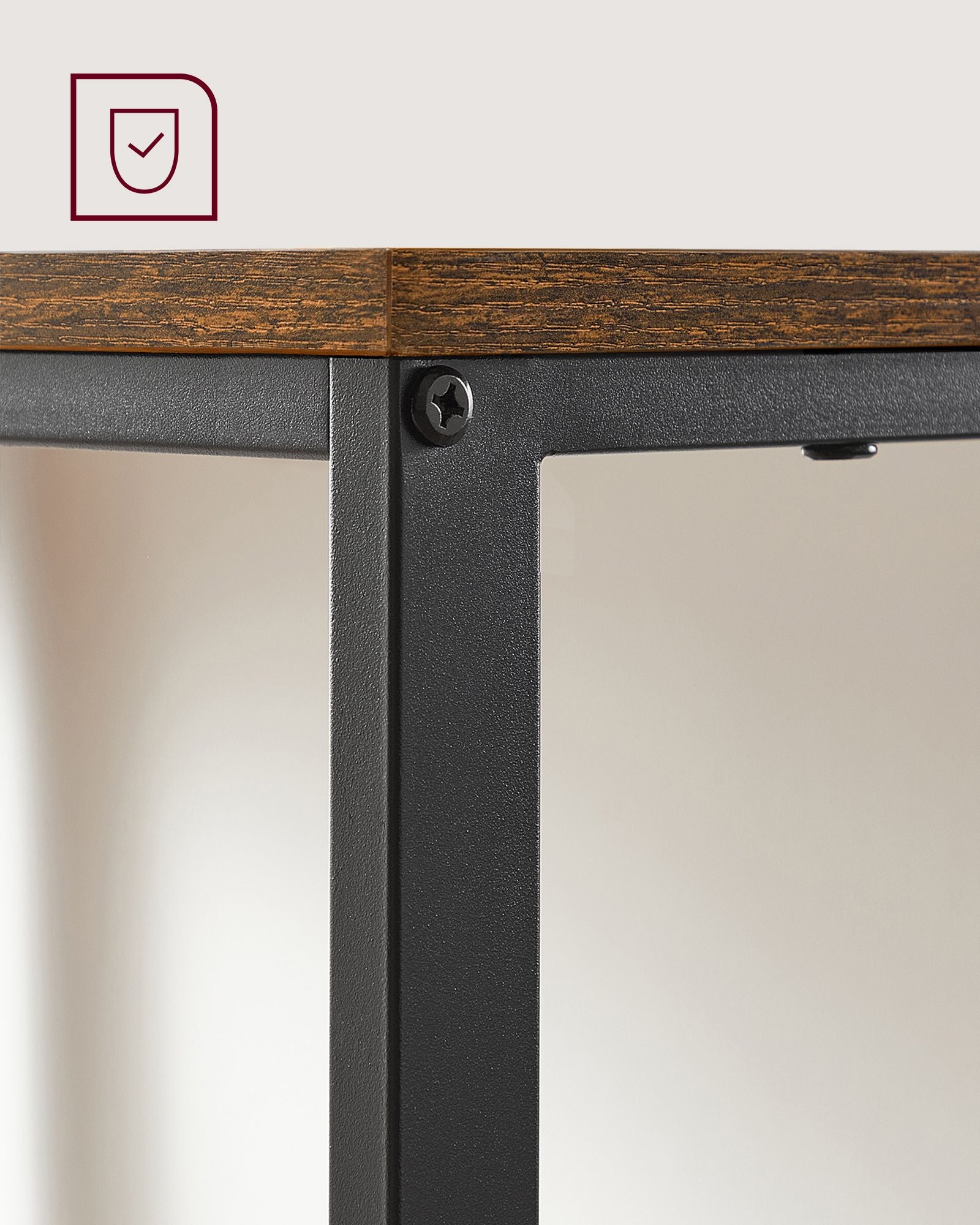 Bureau – industrieel look – met 2 planken