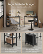 Bureau – met 2 planken – esdoornwit