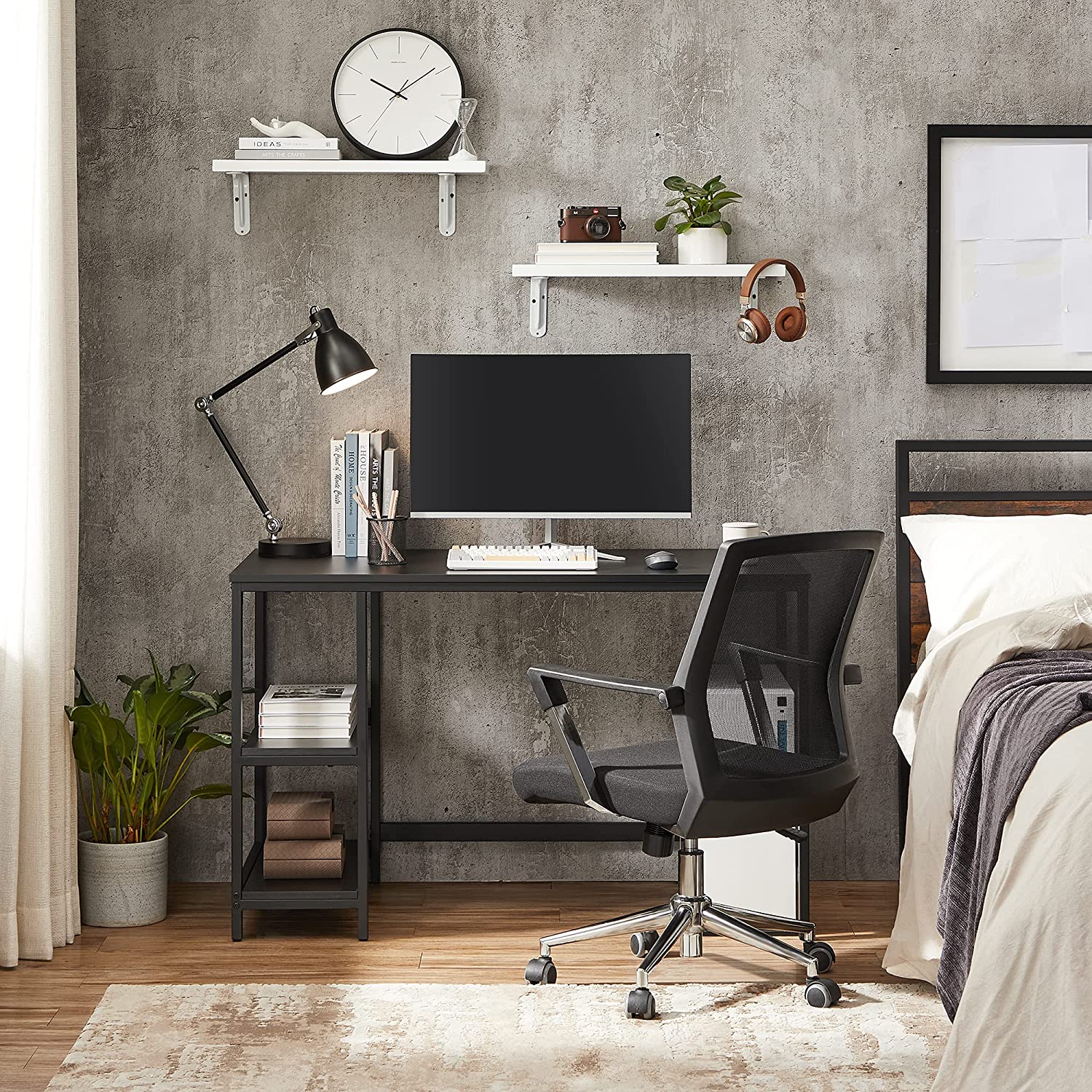 Bureau – Stijlvol en praktisch – Vintage bruin-zwart