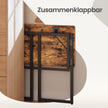 Opklapbaar Bureau - 80 x 40 cm - Afgeronde Hoeken - Ruimtebesparend - Bruin