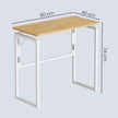 Opklapbaar Bureau - 80 x 40 cm - Afgeronde Hoeken - Ruimtebesparend - Eiken