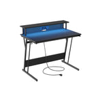 Bureau Met Stekkerdoos 60 X 120 X 76 Cm Roetzwart