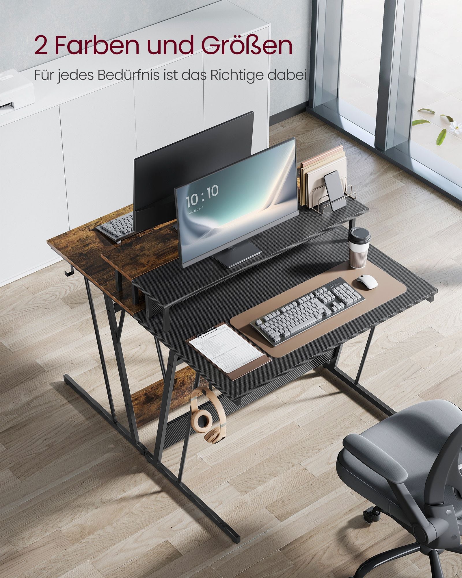 Bureau Met Stekkerdoos 60 X 120 X 76 Cm Roetzwart