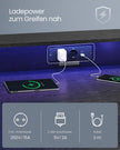 Game bureau – Geïntegreerde stekkerdoos – 2× USB – 2× stopcontacten – Sfeervolle LED-verlichting – Ergonomische monitorverhoger – Stalen frame