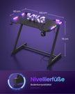 Gamingbureau – Carbonlook – RGB-Verlichting – Bekerhouder – 100 x 60 cm – Koolzwart