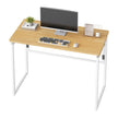 Opklapbaar Bureau - 100 x 50 cm - Afgeronde Hoeken - Ruimtebesparend - Eiken