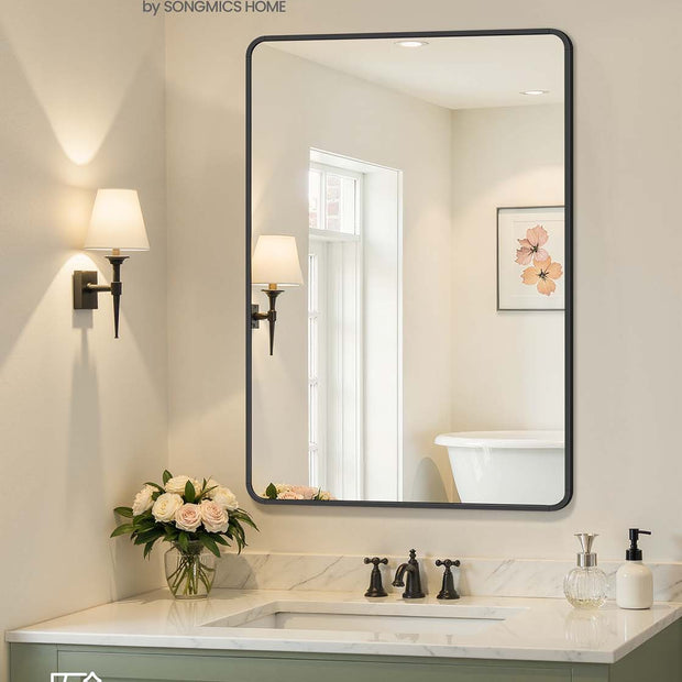 Wandspiegel – Rechthoekig – Aluminium Frame – Modern Design