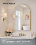 Wandspiegel – Gebogen – Aluminium Frame – Modern Design