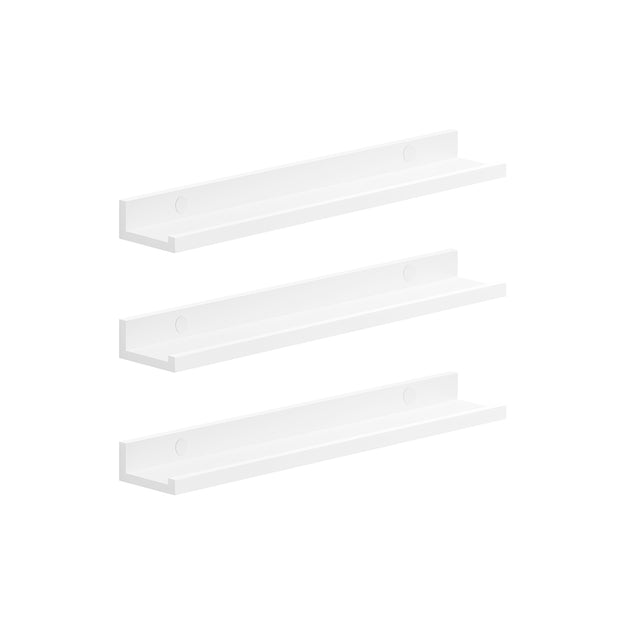 Wandplanken set van 3 – 60 cm breed – wit