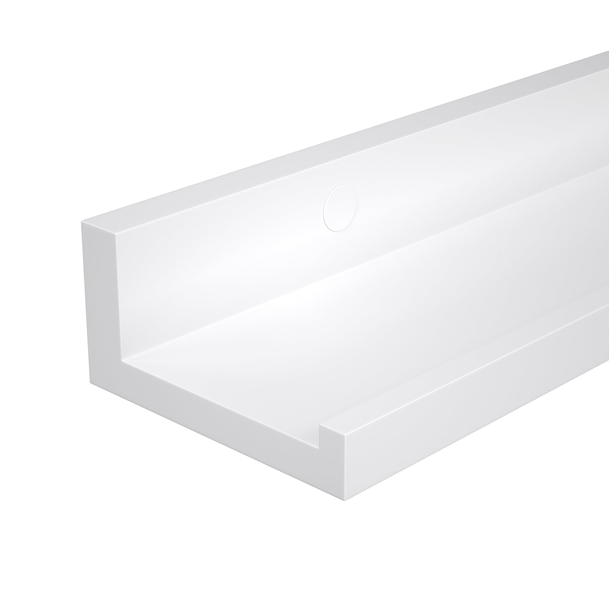 Zwevende Wandplank Set van 2 – Hoogglans – Wit