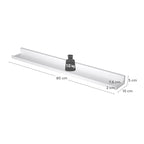 Zwevende Wandplank Set van 2 – Hoogglans – Wit