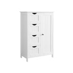 Badkamerkast – dressoir – bijzetkast – 4 laden – wit