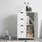 Badkamerkast – dressoir – bijzetkast – 4 laden – wit