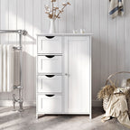Badkamerkast – dressoir – bijzetkast – 4 laden – wit