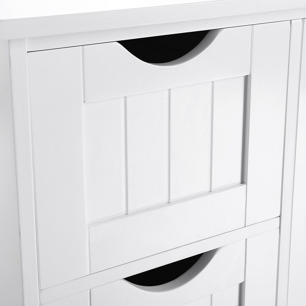 Badkamerkast – dressoir – bijzetkast – 4 laden – wit