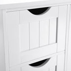 Badkamerkast – dressoir – bijzetkast – 4 laden – wit