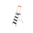 Opvouwbare Aluminium Ladder – Antislip – Zwart-Oranje