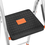 Ladder - Aluminium ladder - 12 cm brede treden - Opvouwbaar - Antislip - Tot 150 kg