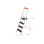Ladder - Aluminium ladder - 12 cm brede treden - Opvouwbaar - Antislip - Tot 150 kg
