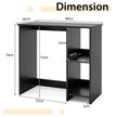 Litet – skrivbord med fack, datorbord, kontorsbord, PC – 2 80 x 40 x 74 cm