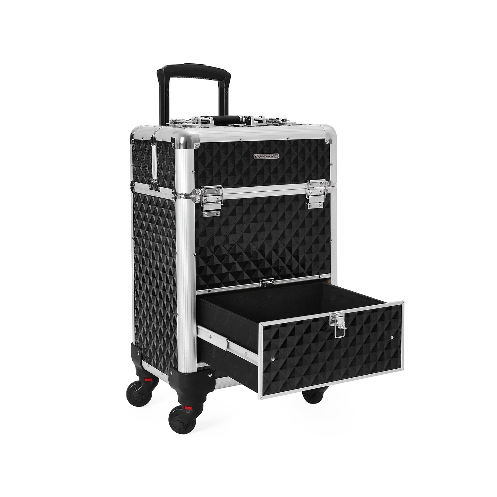 Make-up trolley – met 1 lade – zwart