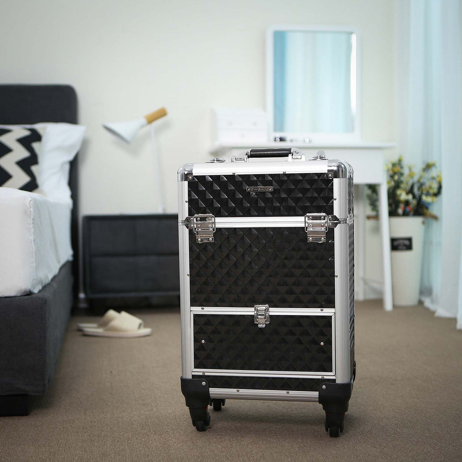 Make-up trolley – met 1 lade – zwart