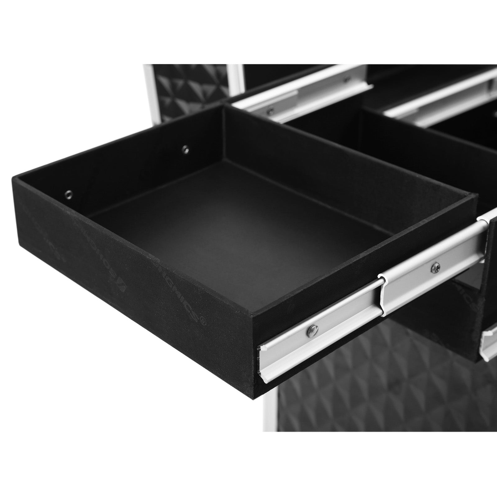 Make-up trolley – met 1 lade – zwart