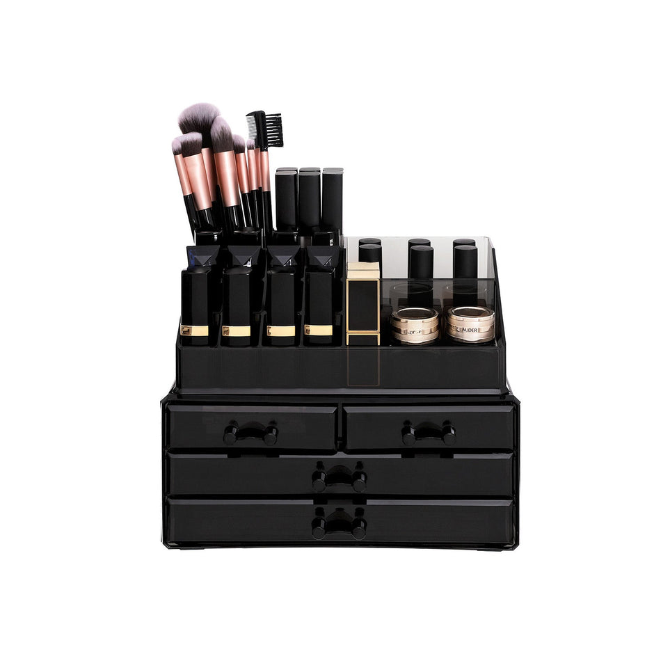 Make-up organizer – waterdicht en functioneel – zwart