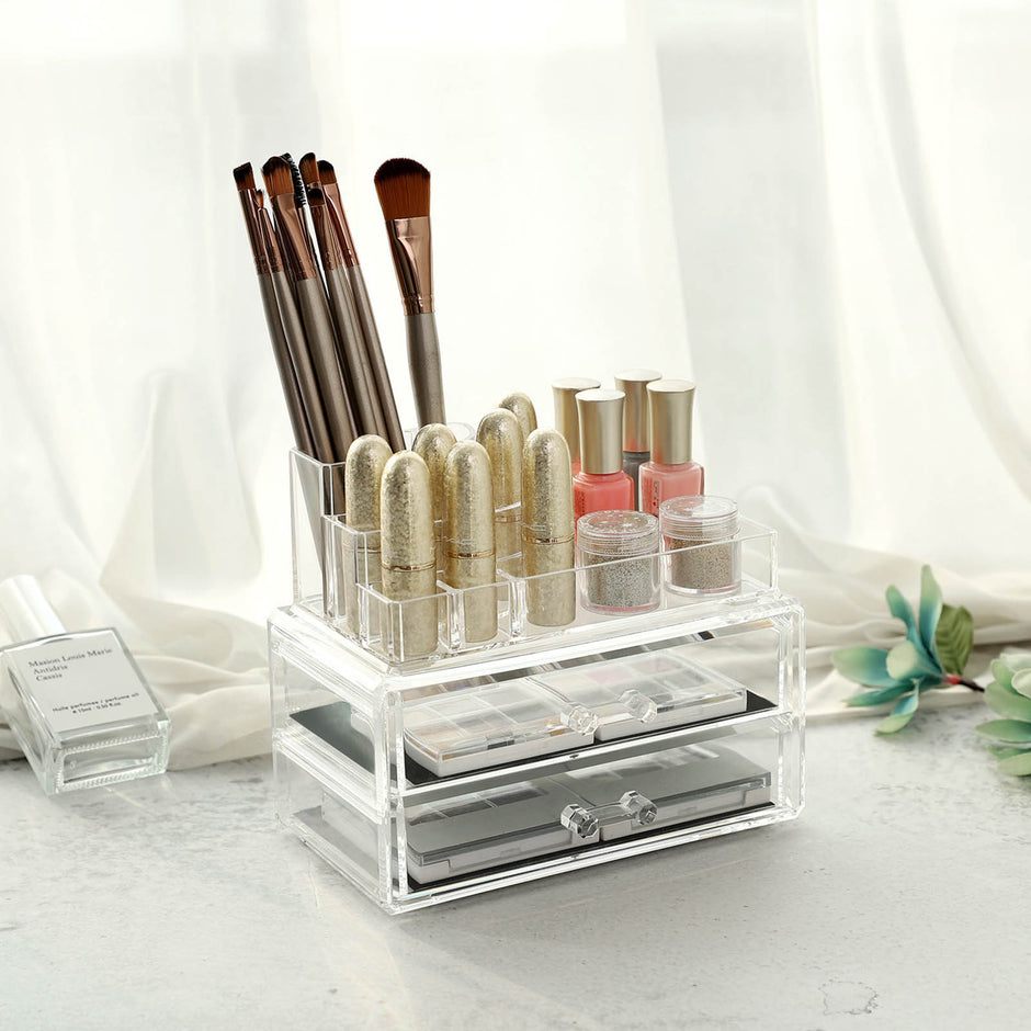Make-up organizer – compact en stijlvol – transparant