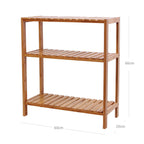Badkamerrek - Bamboe - 3 planken - Naturel