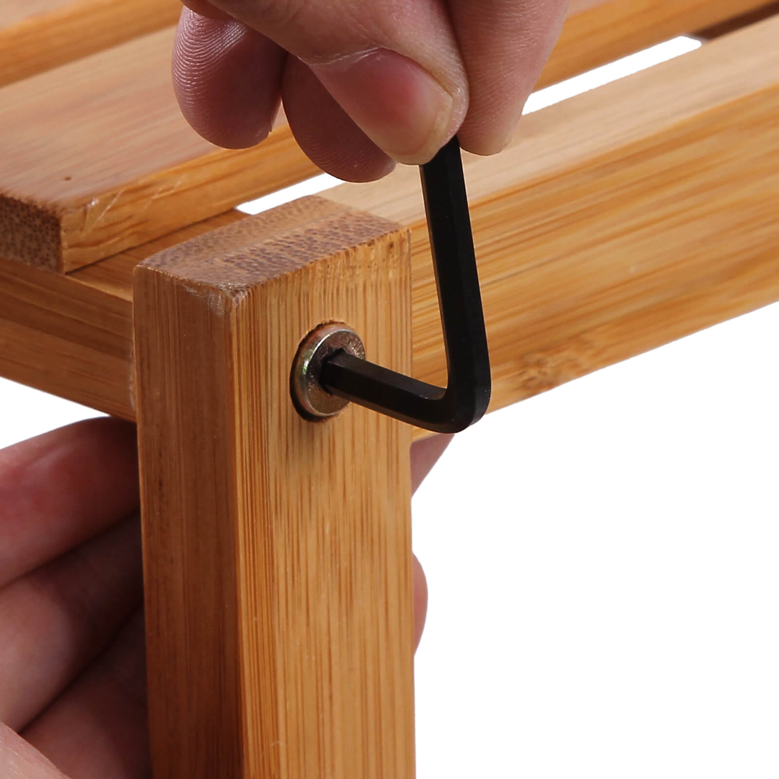 Badkamerrek - Bamboe - 3 planken - Naturel