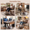 Miniellipsmaskin, – elektrisk crosstrainer med LCD display, handtag och glidsäkra pedaler